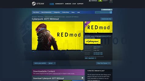 redmod|Is there a way to get REDmod if its blocked on steam in my